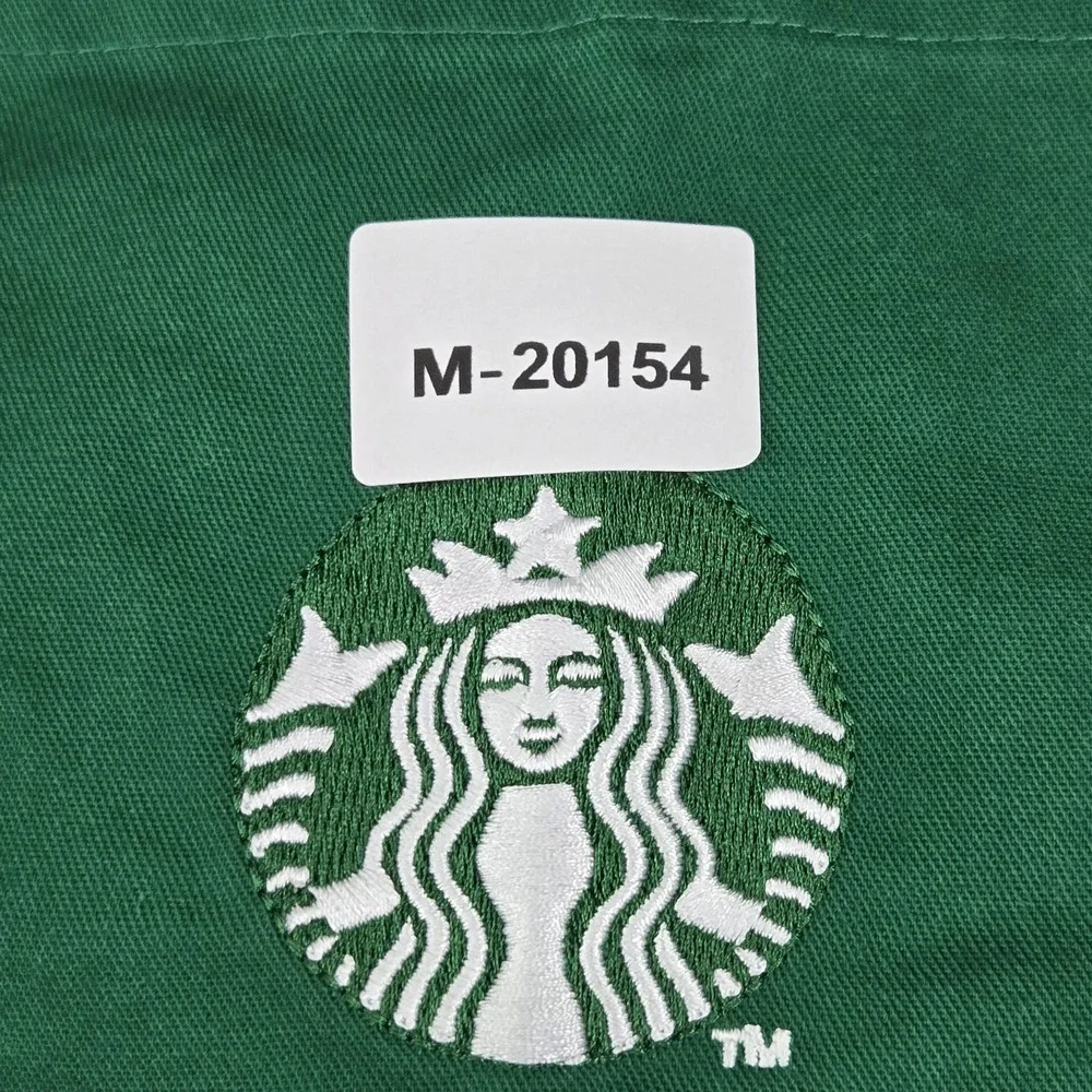Starbucks Men Apron Green Embroidered Logo‎ Workwear
